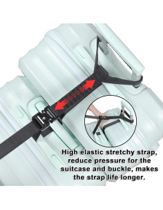 Correas de Equipaje Vigorport Estirables 1.25" Negro 2