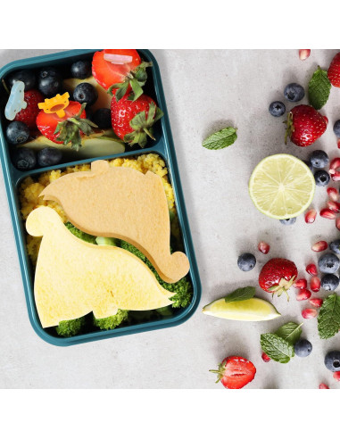 Kit de Cortadores de Sándwich FUNGYAND - 10 Cortadores, 4 Frutas, 25 Palillos