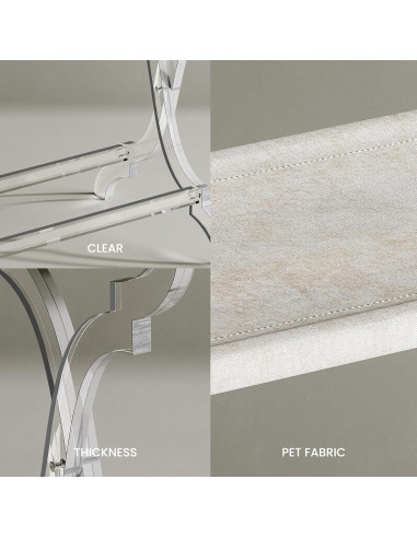 Soporte de Equipaje Acrílico Byingo Plegable 22,68-45,36 kg