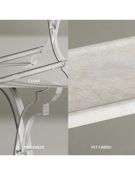 Soporte de Equipaje Acrílico Byingo Plegable 22,68-45,36 kg