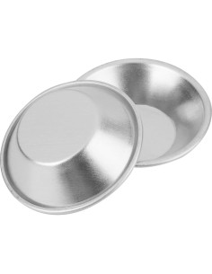 Moldes de Tartas de Huevo Yesland 40 Piezas Aluminio 7.3 cm 2