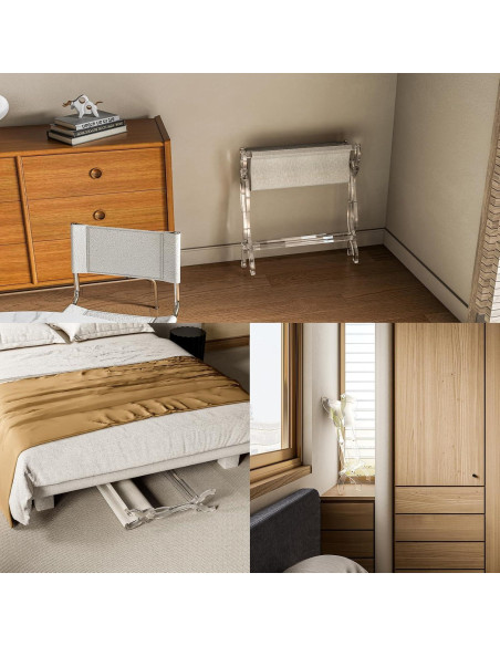 Soporte de Equipaje Acrílico Byingo Plegable 22,68-45,36 kg