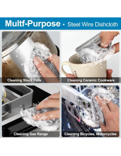 10 Paños de Limpieza Metyond Doble Capa 20x20 cm Sin Rayones 2