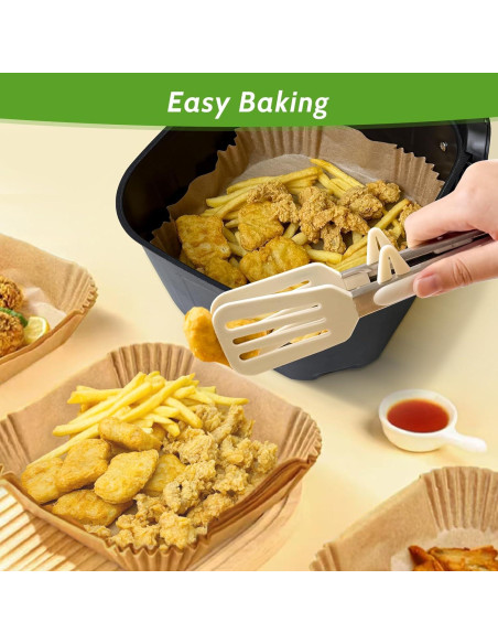 360 Pcs Papel Pergamino 20 cm Tripho para Freidora de Aire