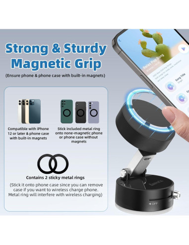 Soporte Magnético para Teléfono Easvorix Universal Negro