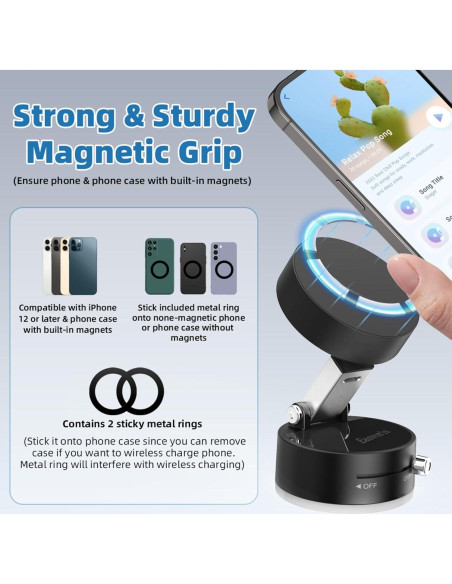 Soporte Magnético para Teléfono Easvorix Universal Negro