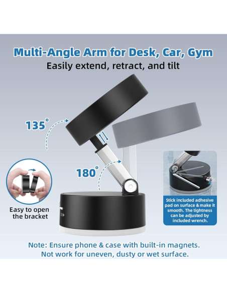 Soporte Magnético para Teléfono Easvorix Universal Negro