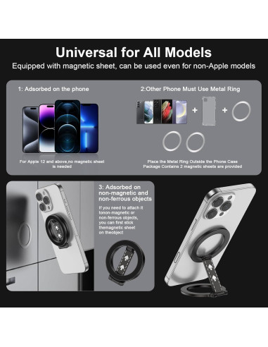 Soporte Magnético para Teléfono Sidpro Doble Ajustable