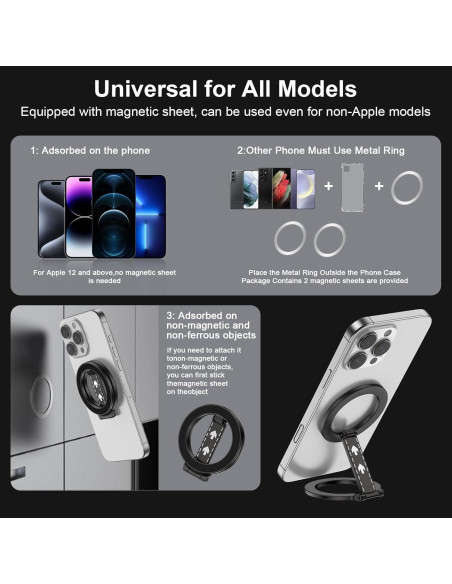 Soporte Magnético para Teléfono Sidpro Doble Ajustable