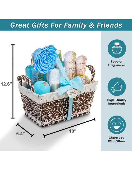 Cesta de Spa Aqua Elegante - Set de Baño Jazmín y Lavanda Cesta de Spa Aqua Elegante - Set de Baño Jazmín y Lavanda
