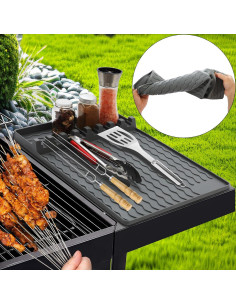 Alfombrilla de Silicona para Plancha Blackstone 40x29cm Gris 2