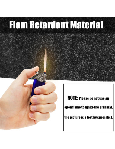 Alfombrilla Bajo Parrilla Fasmov 121x76 cm Impermeable