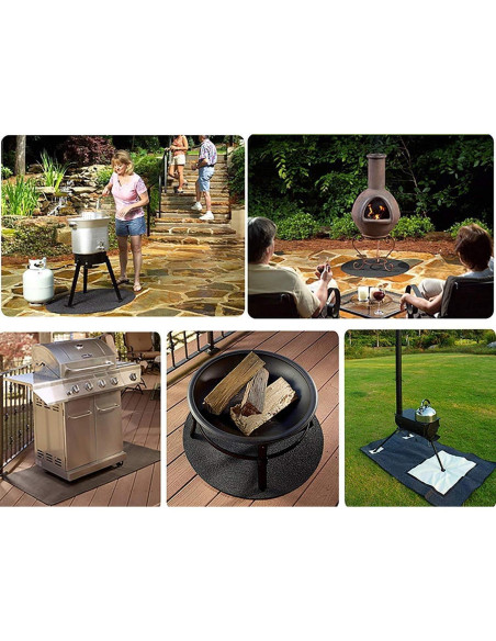 Alfombrilla Bajo Parrilla Fasmov 121x76 cm Impermeable