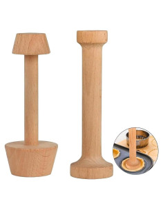 Juego de Prensadores de Tartas de Madera POFUIERKN 20 cm
