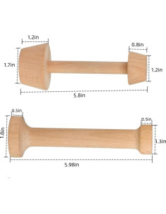 Juego de Prensadores de Tartas de Madera POFUIERKN 20 cm 2