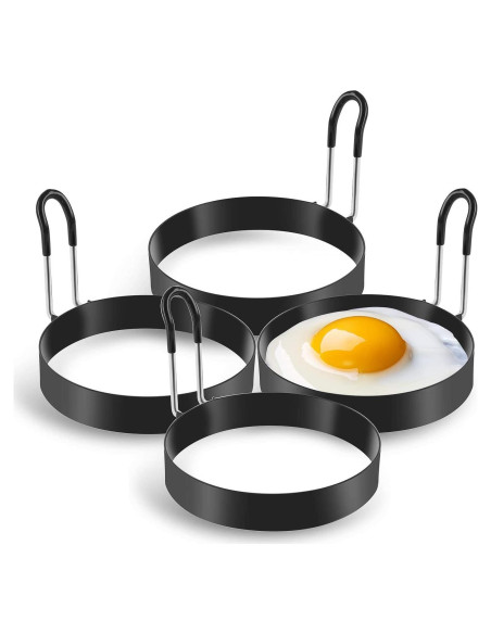 Anillos de Cocción Laxinis World Acero Inoxidable 4 Piezas
