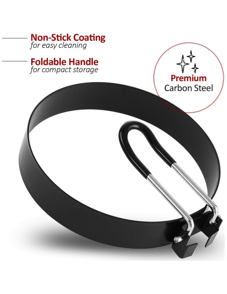 Anillos de Cocción Laxinis World Acero Inoxidable 4 Piezas