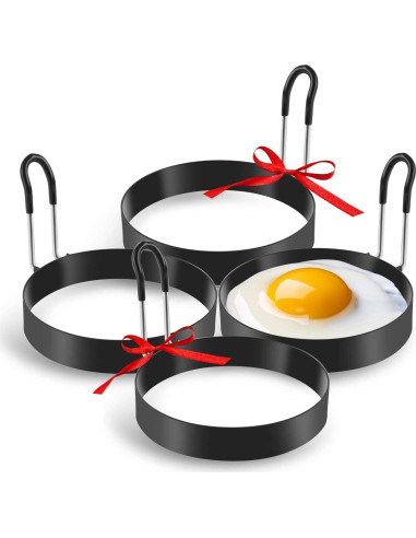 Anillos de Cocción Laxinis World Acero Inoxidable 4 Piezas