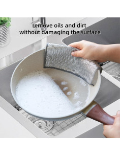 5 Paños de Cocina DyPinYise de Alambre 20x20 cm 2