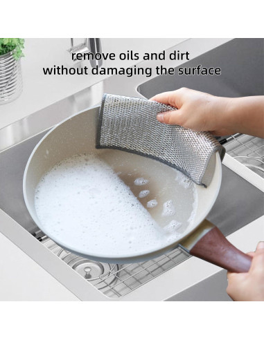 5 Paños de Cocina DyPinYise de Alambre 20x20 cm