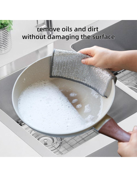 5 Paños de Cocina DyPinYise de Alambre 20x20 cm