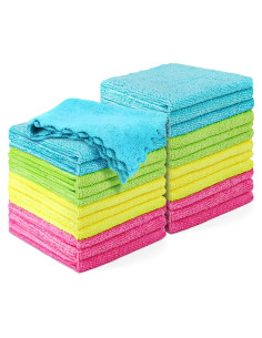 Paquete de 24 Paños de Microfibra HOMEXCEL 27x22 cm