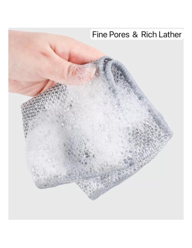 15 Paños de Limpieza de Alambre Sqsxgz 19x19 cm Reutilizables