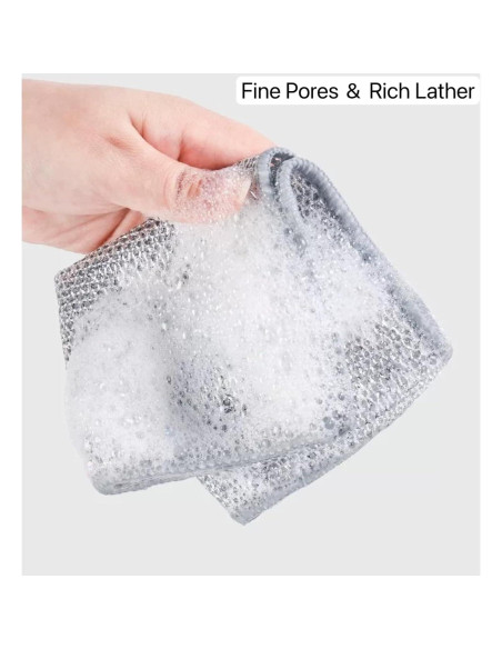 15 Paños de Limpieza de Alambre Sqsxgz 19x19 cm Reutilizables