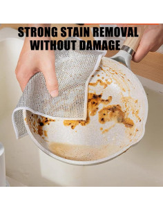 Toallas de Lavado Plástico Genérico 3pcs Plata 20x20cm 2