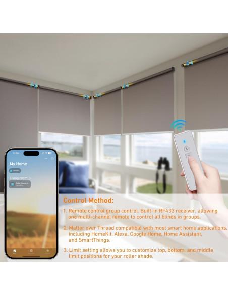 Motor para Persianas Inteligentes Tncglf 1.5" Recargable Motor para Persianas Inteligentes Tncglf 1.5" Recargable