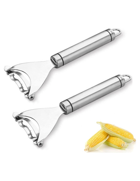 Cortador de Maíz Genérico Acero Inoxidable 2 Piezas Cortador de Maíz Genérico Acero Inoxidable 2 Piezas