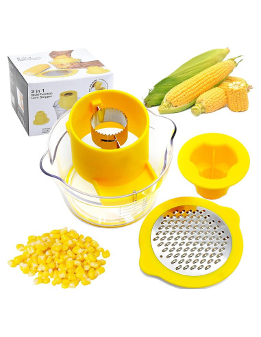 Desgranador de Maíz YUIXLIN con Tazón Colector Amarillo