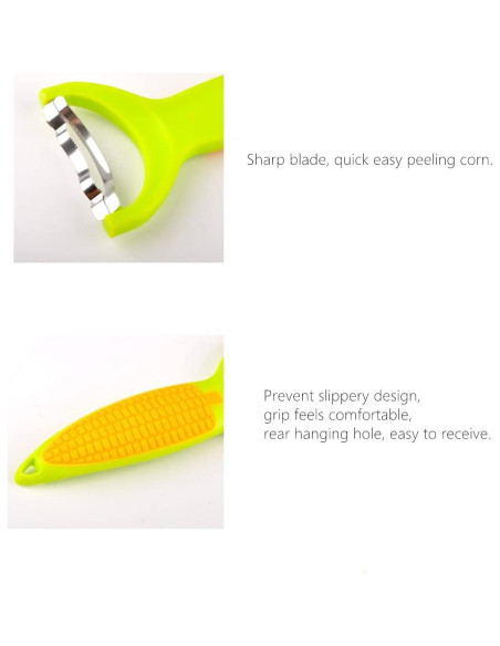 Desgranador de Maíz RUITASA 2PCS Acero Inoxidable Verde