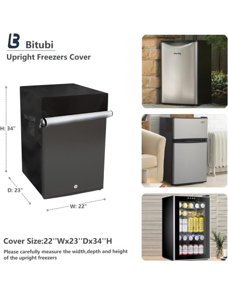 Cubierta Impermeable Bitubi para Congeladores Verticales 56x58 cm