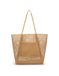 Bolsa de Playa de Malla Iioscre Caqui 45,72x35,56cm