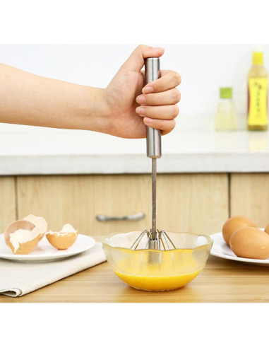 Set de 3 batidores de huevo KuuGuu de acero inoxidable
