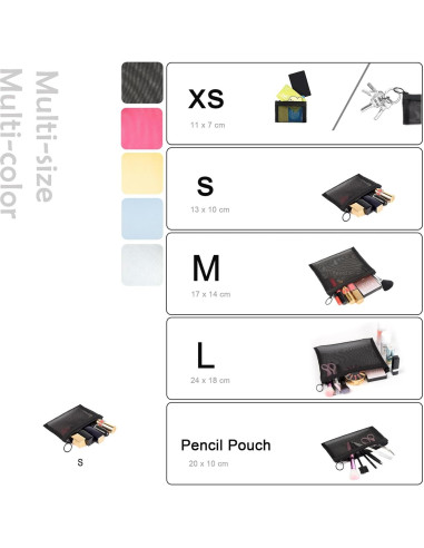 Bolsas de Malla con Cierre PATU A7 5 Piezas 12,7x10,16cm