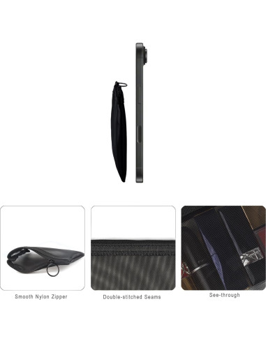 Bolsas de Malla con Cierre PATU A7 5 Piezas 12,7x10,16cm