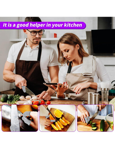 20 Protectores de Dedos Anticorte HPPE Reutilizables 5.8cm