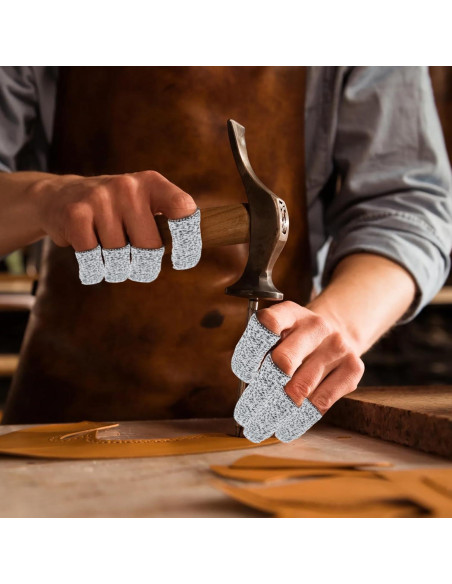 20 Protectores de Dedos Anticorte HPPE Reutilizables 5.8cm