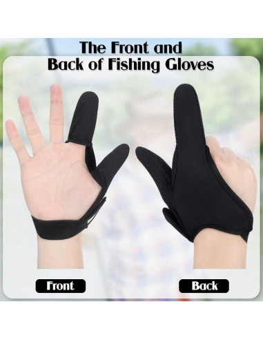 Guantes de Pesca Antideslizantes Sotiff - 3 Piezas Unisex