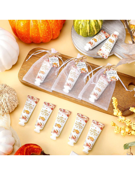 48 Sets de Crema de Manos Otoñal Dansib - Calabaza Floral 48 Sets de Crema de Manos Otoñal Dansib - Calabaza Floral