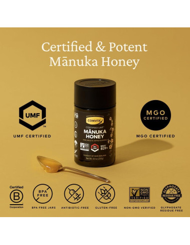 Miel de Manuka Cruda Comvita UMF 20+ 250g Pura Nueva Zelanda