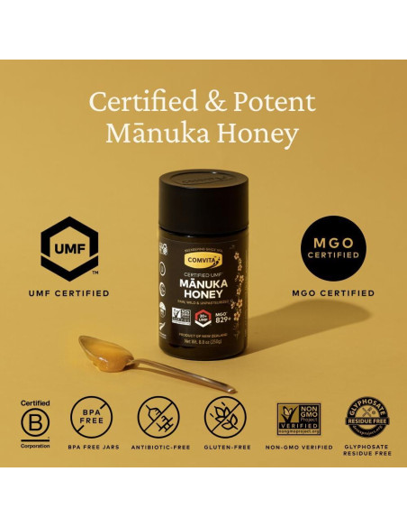 Miel de Manuka Cruda Comvita UMF 20+ 250g Pura Nueva Zelanda