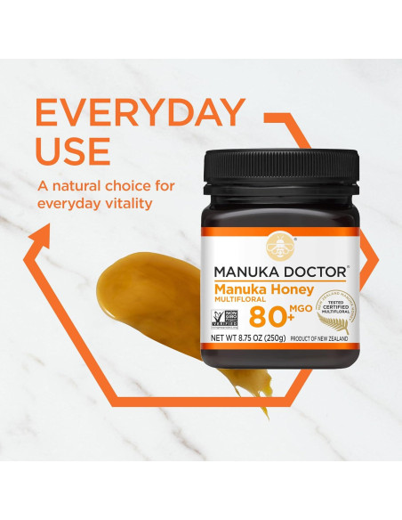 Miel de Manuka Multifloral Manuka Doctor 248g MGO 80+ Cruda