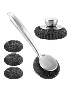 Juego de Cepillos de Acero Inoxidable Tookie - 2 Piezas