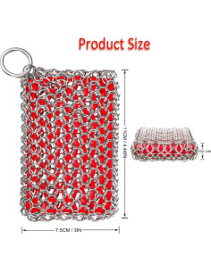 Limpiador de Sartén Hierro Fundido Efaithtek con Silicona 11x8cm 2