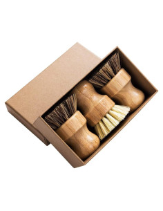 Juego de 3 Cepillos de Limpieza GREENTH PRO de Bambú