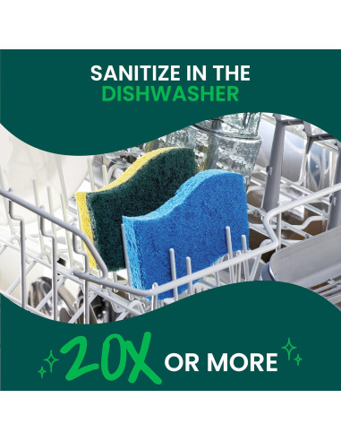 Esponjas de Limpieza Scotch-Brite Zero Scratch - 6 Unidades