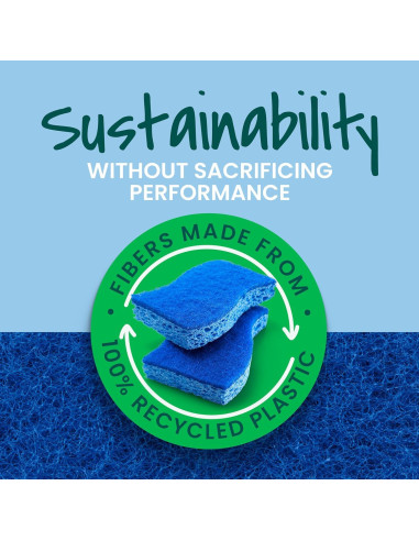 Esponjas de Limpieza Scotch-Brite Zero Scratch - 6 Unidades